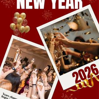 New Year 2026 mobile wallpaper