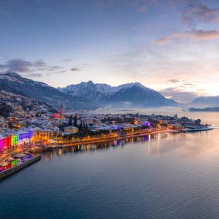 Christmas lake wallpaper