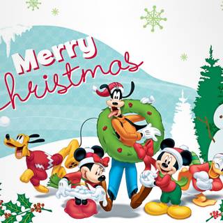 Christmas Disney desktop wallpaper