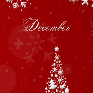 Red preppy Christmas wallpaper