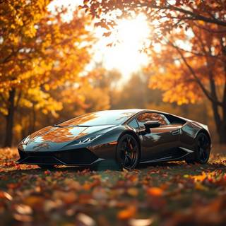 Lamborghini autumn wallpaper