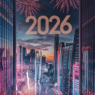 New Year 2026 cards wallpaper