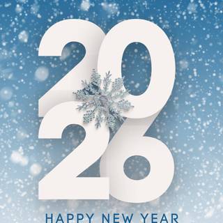 Happy New Year wishes 2026 wallpaper