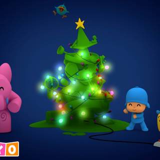 Pocoyo Christmas wallpaper