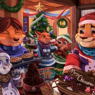 Zootopia Christmas wallpaper