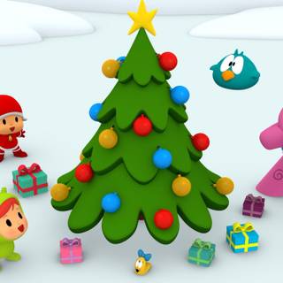Pocoyo Christmas wallpaper