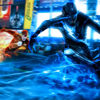Comic Black Flash wallpaper