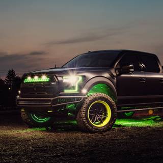 Neon Ford F-150 wallpaper