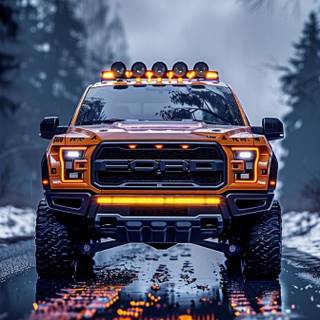 Neon Ford F-150 wallpaper