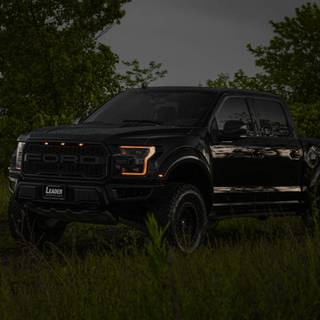 Black Ford F-150 Raptor wallpaper