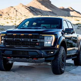 Black Ford F-150 Raptor wallpaper