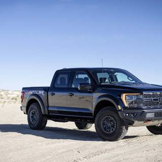 Black Ford F-150 Raptor wallpaper