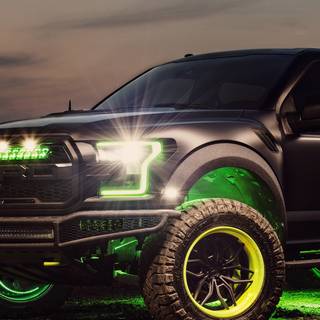 Neon Ford F-150 wallpaper
