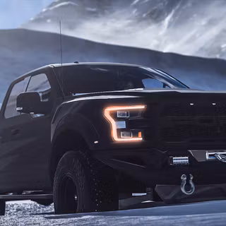 Black Ford F-150 Raptor wallpaper