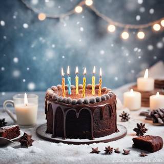 Winter birthday wallpaper