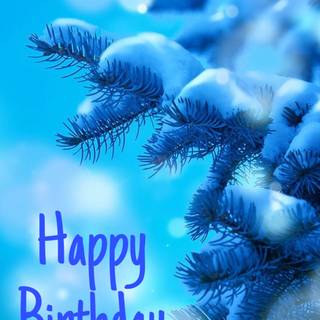 Winter birthday wallpaper