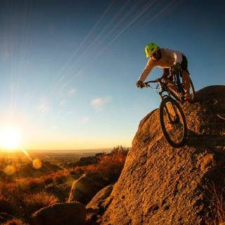 Mountain biker wallpaper