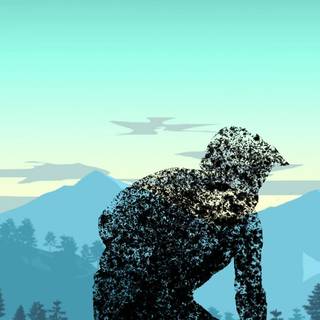 Mountain biker wallpaper