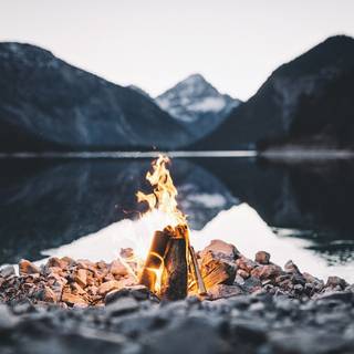 Lake of fire wallpaper