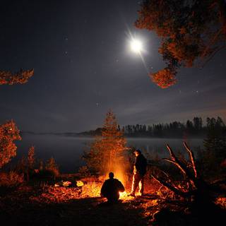 Lake of fire wallpaper