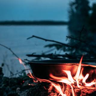 Lake of fire wallpaper