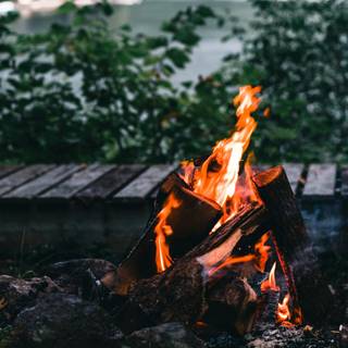 Lake of fire wallpaper