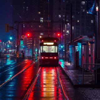 Night city laptop wallpaper