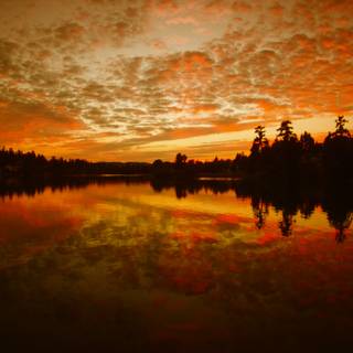 Lake of fire wallpaper