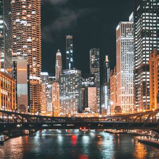 Night city laptop wallpaper