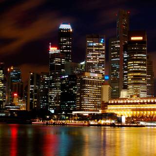 Night city laptop wallpaper