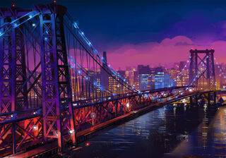 Night city laptop wallpaper