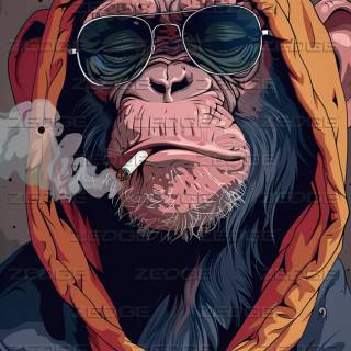 Scary monkey wallpaper