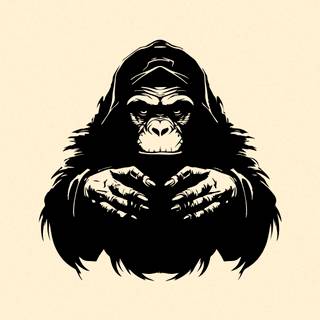Scary monkey wallpaper