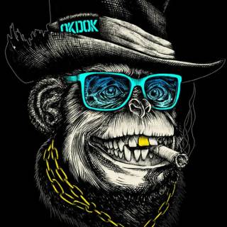 Scary monkey wallpaper