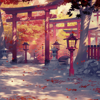 Anime autumn 1920x1080 wallpaper