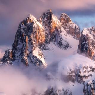 Winter peak wallpaper