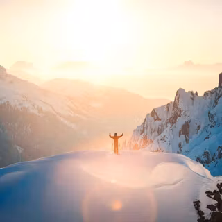 Winter peak wallpaper