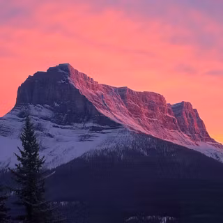 Winter peak wallpaper