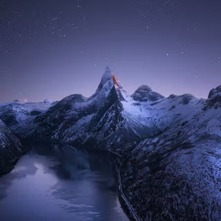 Winter peak wallpaper