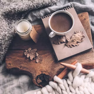 Aesthetic winter coffee wallpaper