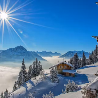 Winter peak wallpaper