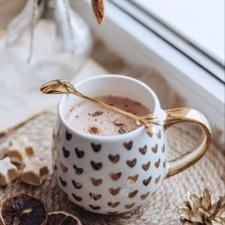 Aesthetic winter coffee wallpaper