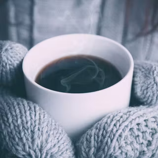 Aesthetic winter coffee wallpaper