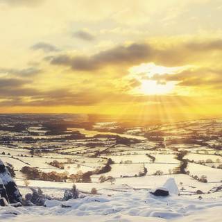 Android winter view wallpaper