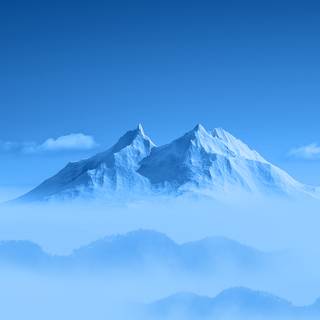 Winter peak wallpaper