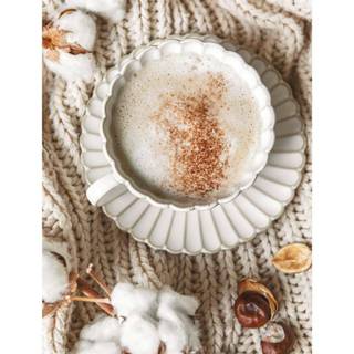 Aesthetic winter coffee wallpaper