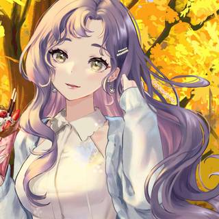 Anime autumn 1920x1080 wallpaper