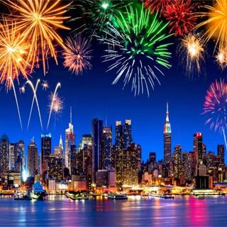 New Year cities wallpaper