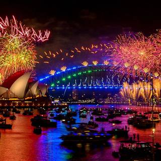 New Year cities wallpaper