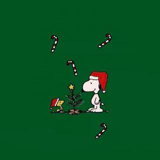 Snoopy desktop Christmas wallpaper